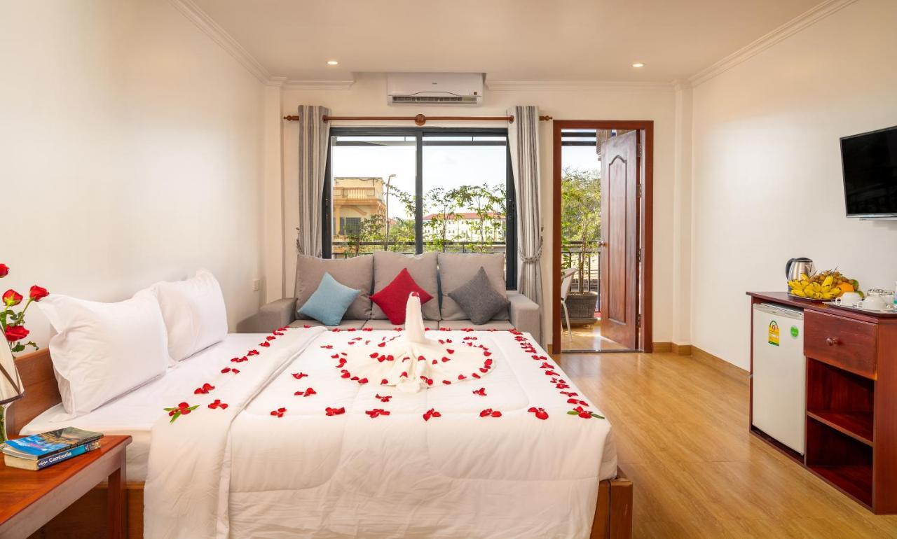 400m2 1 slaapkamer, 1 privé badkamer Appartement in Sala Kamreuk Siem Reap Buitenkant foto