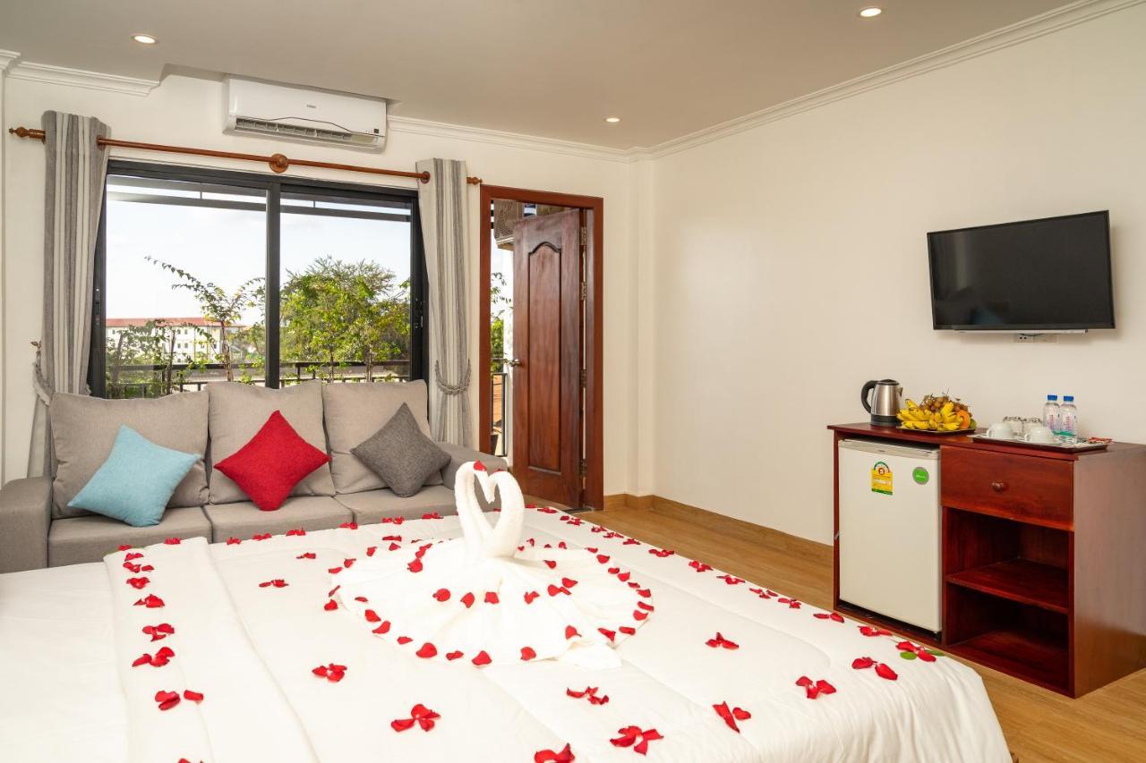 400m2 1 slaapkamer, 1 privé badkamer Appartement in Sala Kamreuk Siem Reap Buitenkant foto